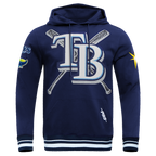 MLB TAMPA BAY RAYS MASH UP MEN'S RIB FLC PO HOODIE (MIDNIGHT NAVY)