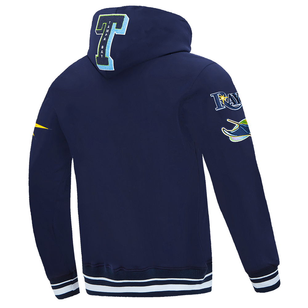 MLB TAMPA BAY RAYS MASH UP MEN'S RIB FLC PO HOODIE (MIDNIGHT NAVY)