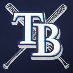 MLB TAMPA BAY RAYS MASH UP MEN'S RIB FLC PO HOODIE (MIDNIGHT NAVY)