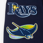 MLB TAMPA BAY RAYS MASH UP MEN'S RIB FLC PO HOODIE (MIDNIGHT NAVY)