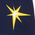 MLB TAMPA BAY RAYS MASH UP MEN'S RIB FLC PO HOODIE (MIDNIGHT NAVY)