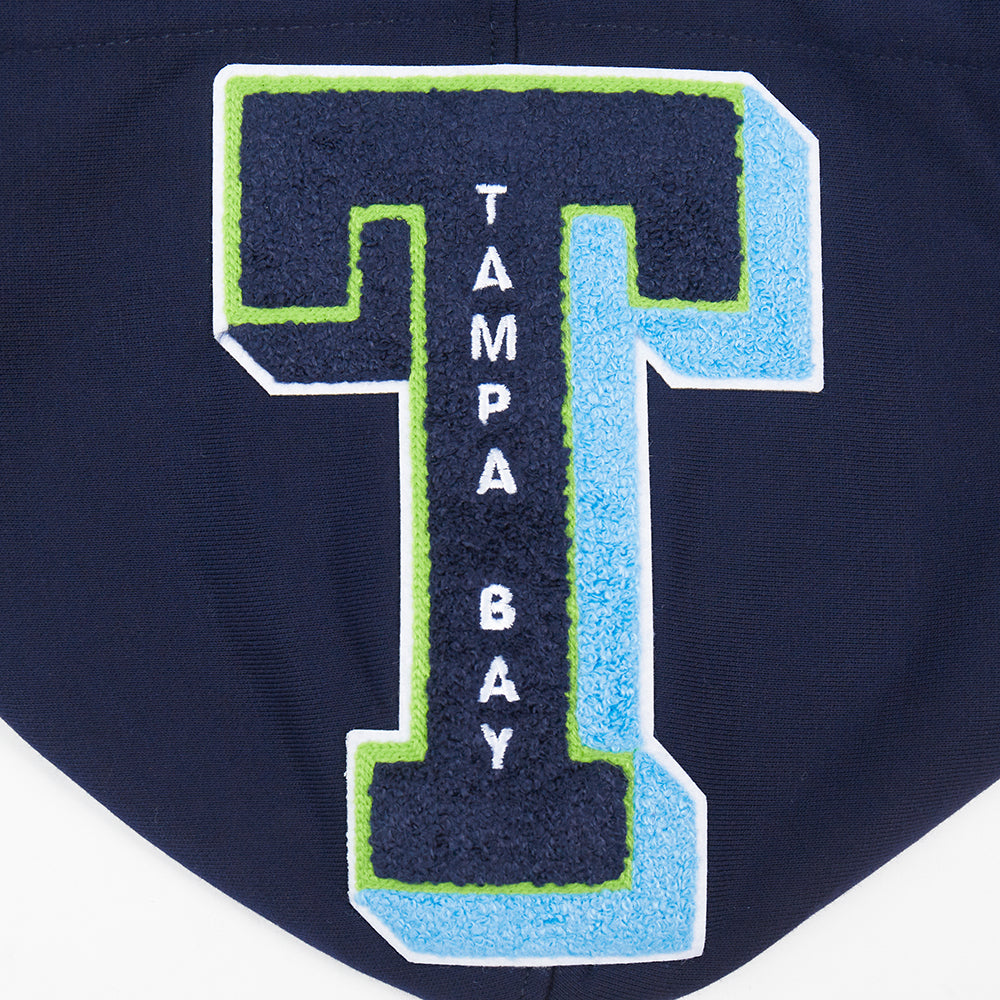 MLB TAMPA BAY RAYS MASH UP MEN'S RIB FLC PO HOODIE (MIDNIGHT NAVY)