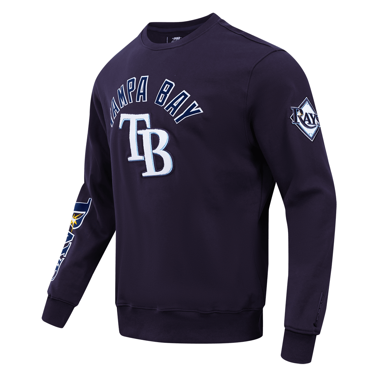 MLB TAMPA BAY RAYS CLASSIC MEN'S CREWNECK (MIDNIGHT NAVY)