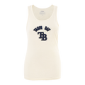 MLB TAMPA BAY RAYS TRIPLE TONAL RELAXED FIT WOMEN'S RACERBACK (EGGSHELL)
