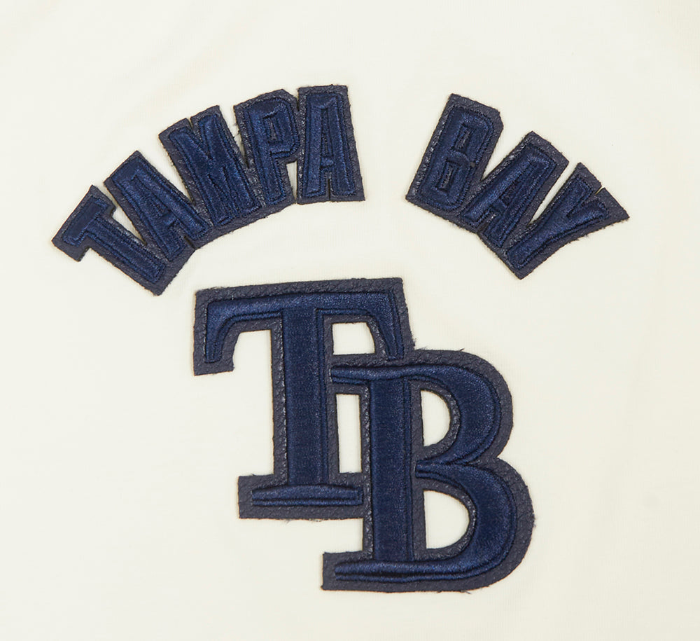 MLB TAMPA BAY RAYS TRIPLE TONAL RELAXED FIT WOMEN'S RACERBACK (EGGSHELL)