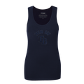MLB TAMPA BAY RAYS TRIPLE TONAL RELAXED FIT WOMEN'S RACERBACK (MIDNIGHT NAVY)