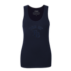 MLB TAMPA BAY RAYS TRIPLE TONAL RELAXED FIT WOMEN'S RACERBACK (MIDNIGHT NAVY)