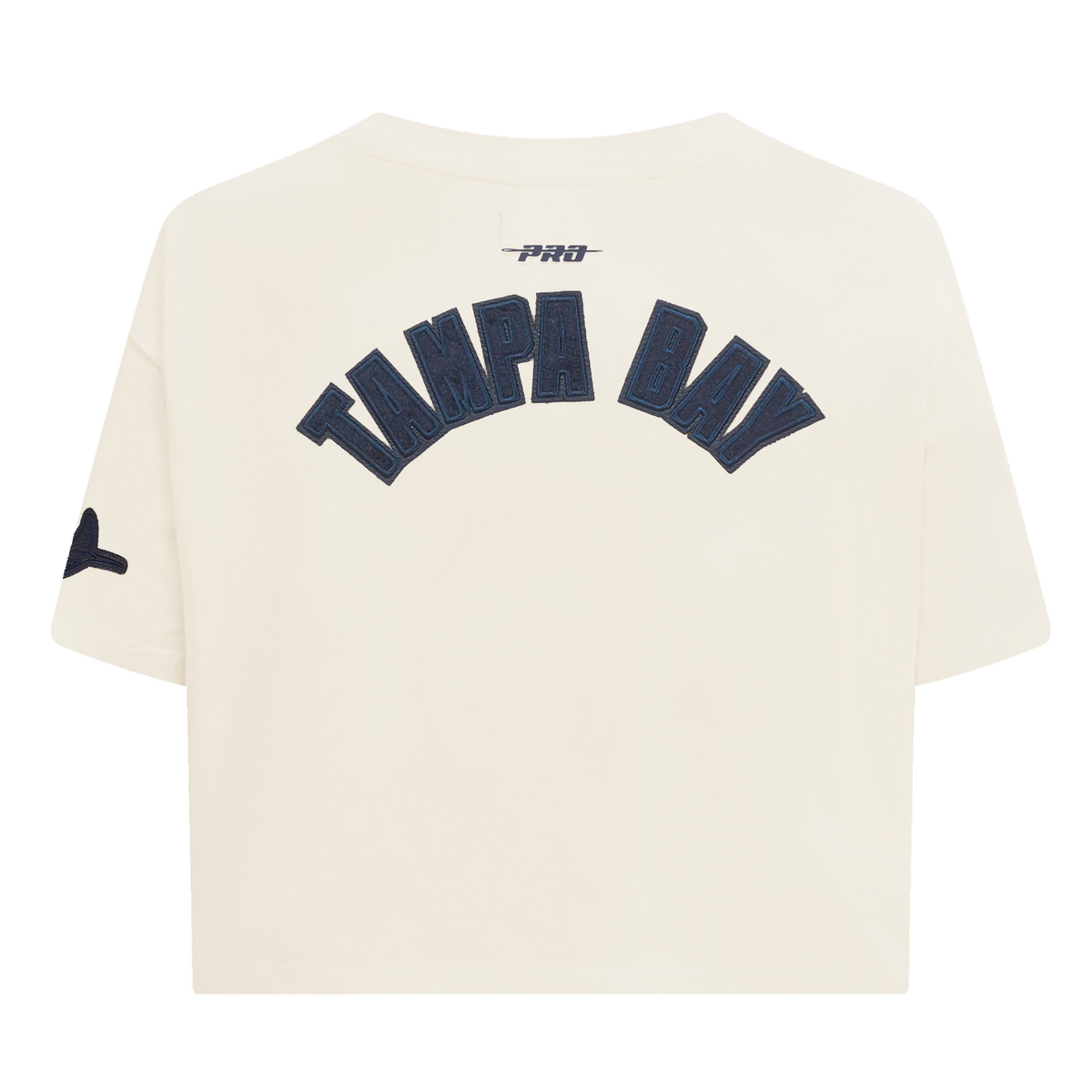 MLB TAMPA BAY RAYS TRIPLE TONAL SINGLE JERSEY BOXY WOMEN'S TEE (EGGSHELL)