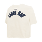 MLB TAMPA BAY RAYS TRIPLE TONAL SINGLE JERSEY BOXY WOMEN'S TEE (EGGSHELL)