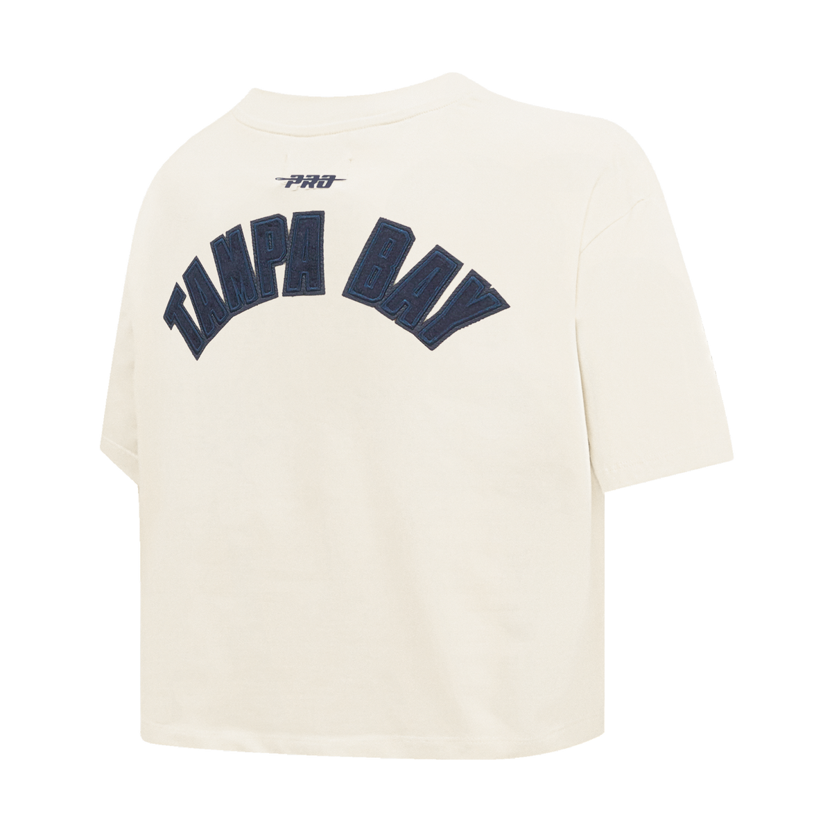 MLB TAMPA BAY RAYS TRIPLE TONAL SINGLE JERSEY BOXY WOMEN'S TEE (EGGSHELL)