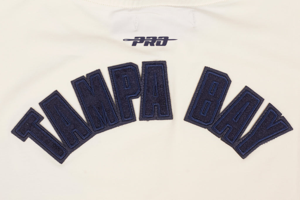 MLB TAMPA BAY RAYS TRIPLE TONAL SINGLE JERSEY BOXY WOMEN'S TEE (EGGSHELL)