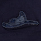 MLB TAMPA BAY RAYS TRIPLE TONAL T-SHIRT EN JERSEY SIMPLE À COUPE CARRÉE POUR FEMME (MARINE MINUIT)
