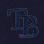 MLB TAMPA BAY RAYS TRIPLE TONAL T-SHIRT EN JERSEY SIMPLE À COUPE CARRÉE POUR FEMME (MARINE MINUIT)