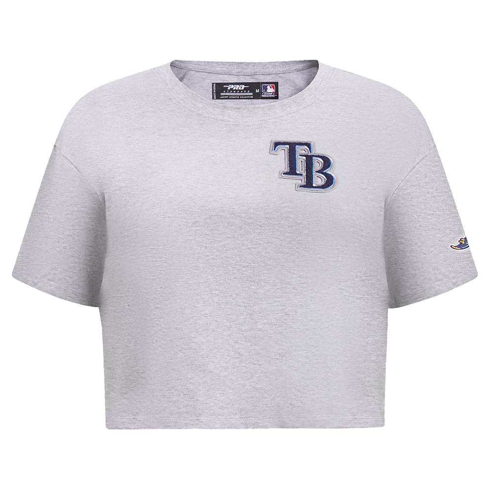 MLB TAMPA BAY RAYS CLASSIC HAUT À COUPE CARRÉE POUR FEMME (GRIS CHINÉ)