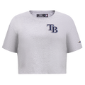 MLB TAMPA BAY RAYS CLASSIC HAUT À COUPE CARRÉE POUR FEMME (GRIS CHINÉ)