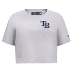 MLB TAMPA BAY RAYS CLASSIC HAUT À COUPE CARRÉE POUR FEMME (GRIS CHINÉ)