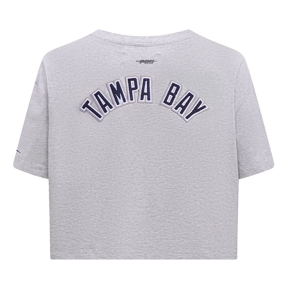 MLB TAMPA BAY RAYS CLASSIC HAUT À COUPE CARRÉE POUR FEMME (GRIS CHINÉ)