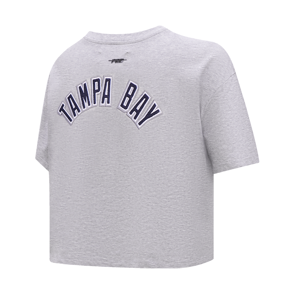 MLB TAMPA BAY RAYS CLASSIC HAUT À COUPE CARRÉE POUR FEMME (GRIS CHINÉ)