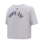 MLB TAMPA BAY RAYS CLASSIC HAUT À COUPE CARRÉE POUR FEMME (GRIS CHINÉ)