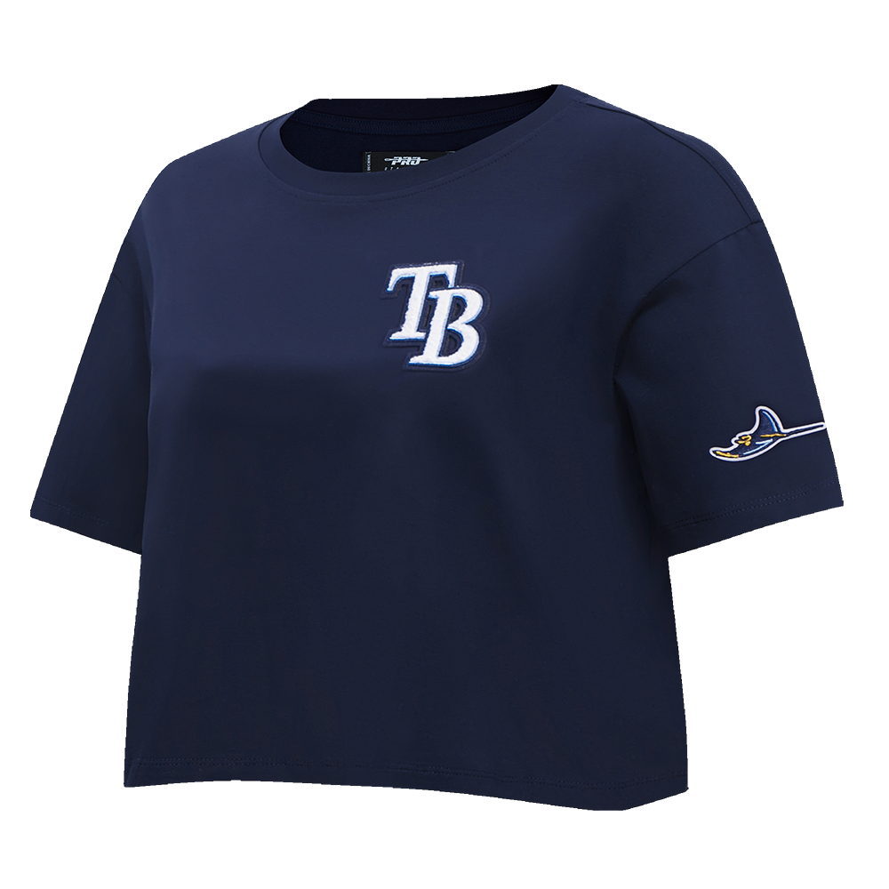 MLB TAMPA BAY RAYS CLASSIC HAUT À COUPE CARRÉE POUR FEMME (MARINE MINUIT)