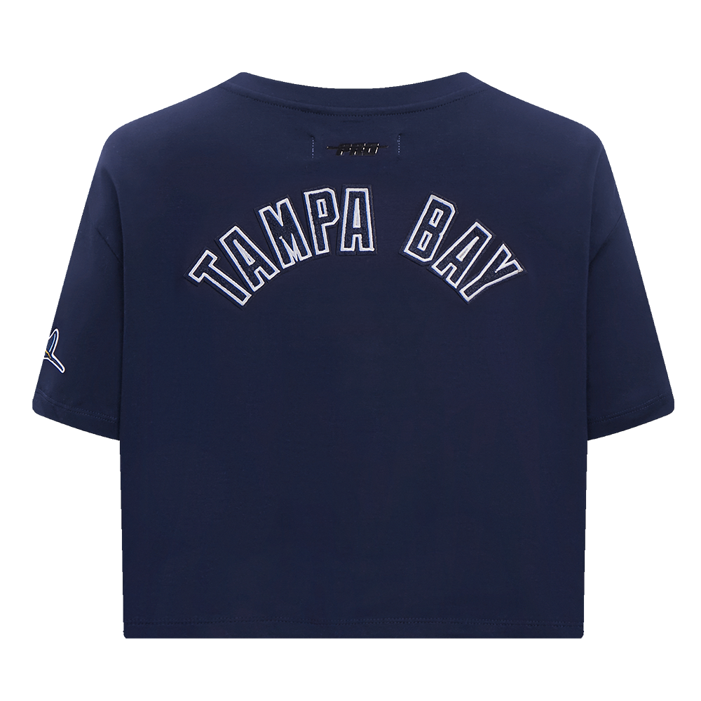 MLB TAMPA BAY RAYS CLASSIC HAUT À COUPE CARRÉE POUR FEMME (MARINE MINUIT)