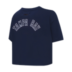 MLB TAMPA BAY RAYS CLASSIC HAUT À COUPE CARRÉE POUR FEMME (MARINE MINUIT)
