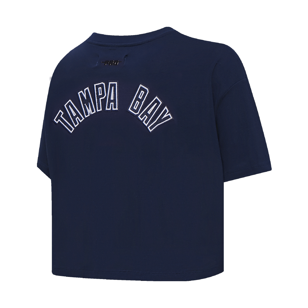 MLB TAMPA BAY RAYS CLASSIC HAUT À COUPE CARRÉE POUR FEMME (MARINE MINUIT)