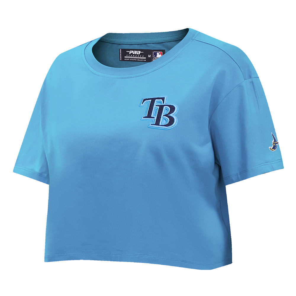 MLB TAMPA BAY RAYS CLASSIC WOMEN'S BOXY TOP (UNIVERSITY BLUE)