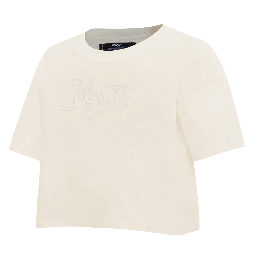 MLB TAMPA BAY RAYS NEUTRAL WOMEN'S BOXY TOP (EGGSHELL)