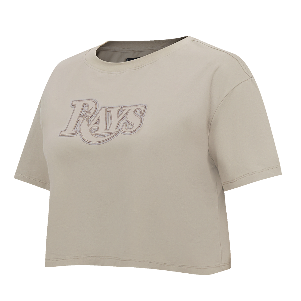 MLB TAMPA BAY RAYS NEUTRAL WOMEN'S BOXY TOP (TAUPE)