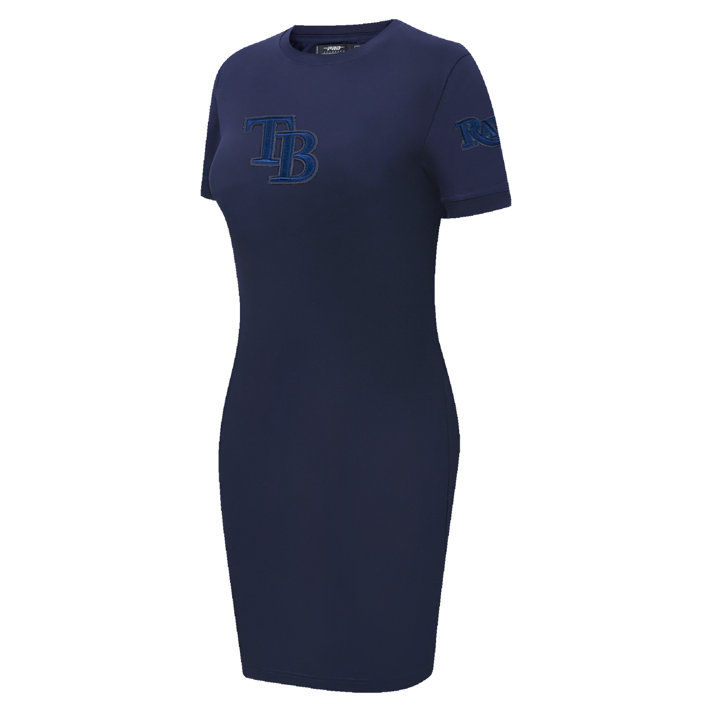 MLB TAMPA BAY RAYS TRIPLE TONAL BODYCON WOMEN'S DRESS (MIDNIGHT NAVY)