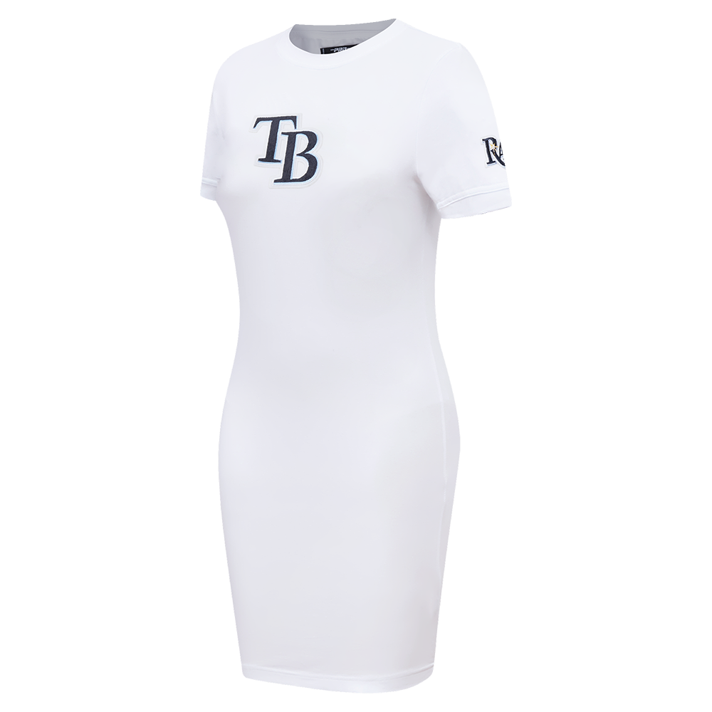 MLB TAMPA BAY RAYS CLASSIC WOMEN'S BODYCON DRESS (WHITE)