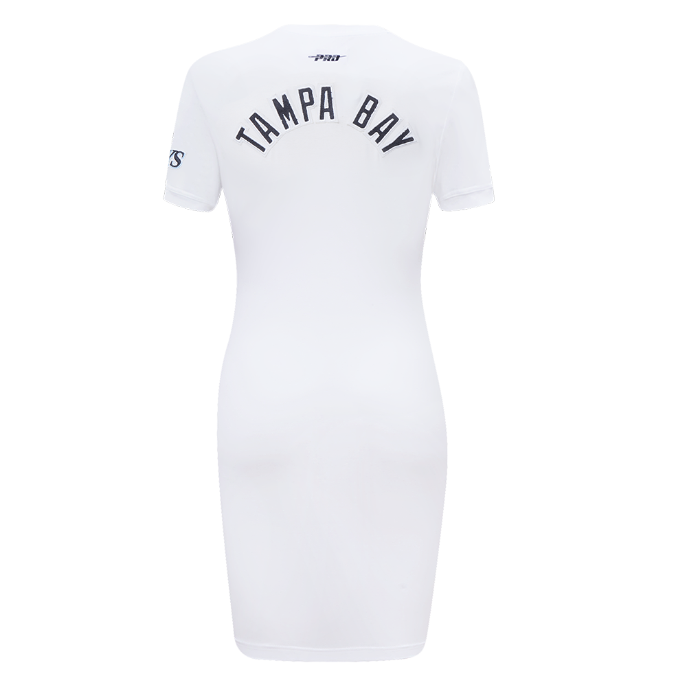 MLB TAMPA BAY RAYS CLASSIC ROBE MOULANTE POUR FEMME (BLANC)