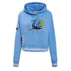 MLB TAMPA BAY RAYS RETRO CLASSIC WOMEN'S RIB CROPPED PULLOVER HOODIE (UNIVERSITY BLUE)