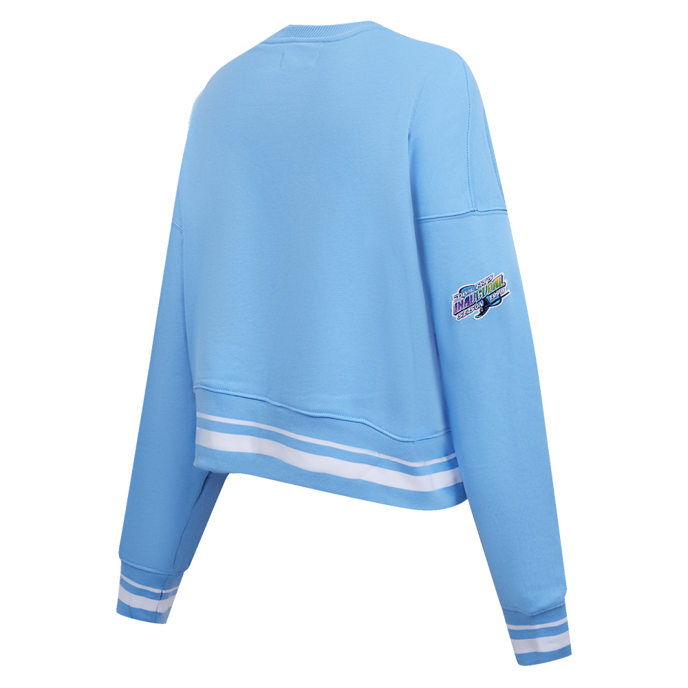 MLB TAMPA BAY RAYS RETRO CLASSIC CHANDAIL À COL ROND CÔTELÉ POUR FEMME (BLEU UNIVERSITÉ)