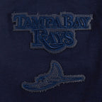 MLB TAMPA BAY RAYS TRIPLE TONAL WOMEN'S DOUBLE KNIT FULL ZIP HOODIE (MIDNIGHT NAVY)