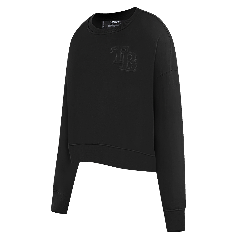MLB TAMPA BAY RAYS NEUTRAL WOMEN'S CREWNECK (BLACK)