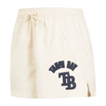 MLB TAMPA BAY RAYS TRIPLE TONAL W WOVEN WOMEN'S SHORT (EGGSHELL)