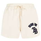 MLB TAMPA BAY RAYS TRIPLE TONAL W WOVEN WOMEN'S SHORT (EGGSHELL)