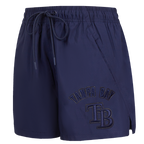 MLB TAMPA BAY RAYS TRIPLE TONAL W WOVEN WOMEN'S SHORT (MIDNIGHT NAVY)