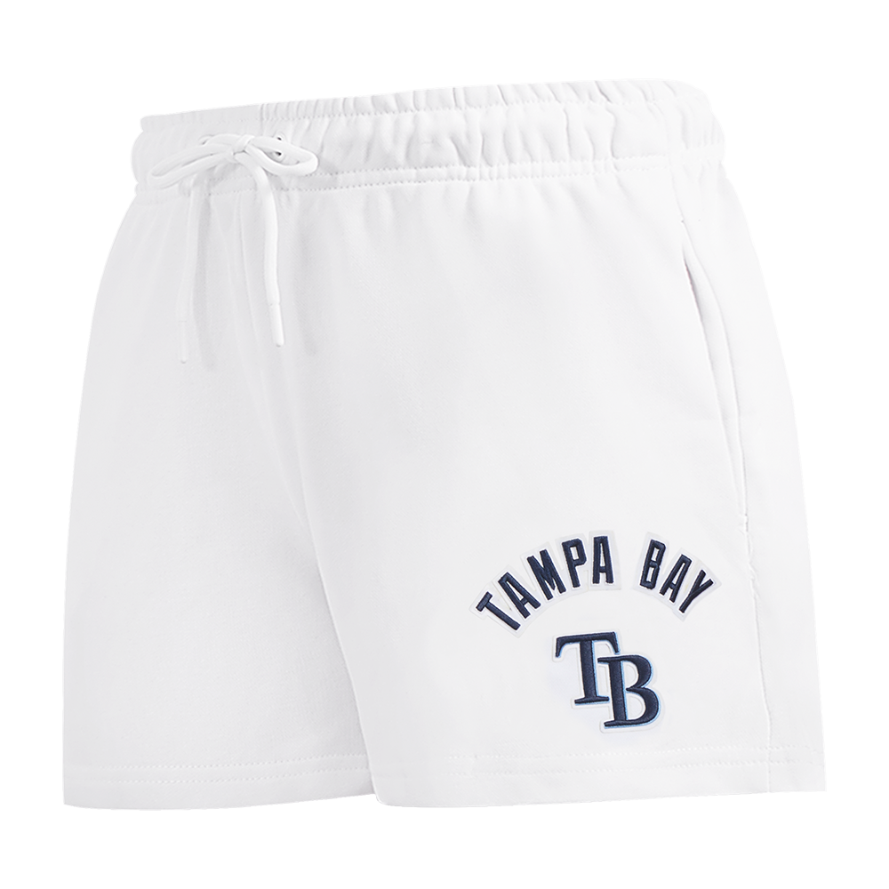 MLB TAMPA BAY RAYS CLASSIC WOMEN'S FLEECE SHORT (WHITE)