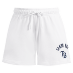 MLB TAMPA BAY RAYS CLASSIC WOMEN'S FLEECE SHORT (WHITE)