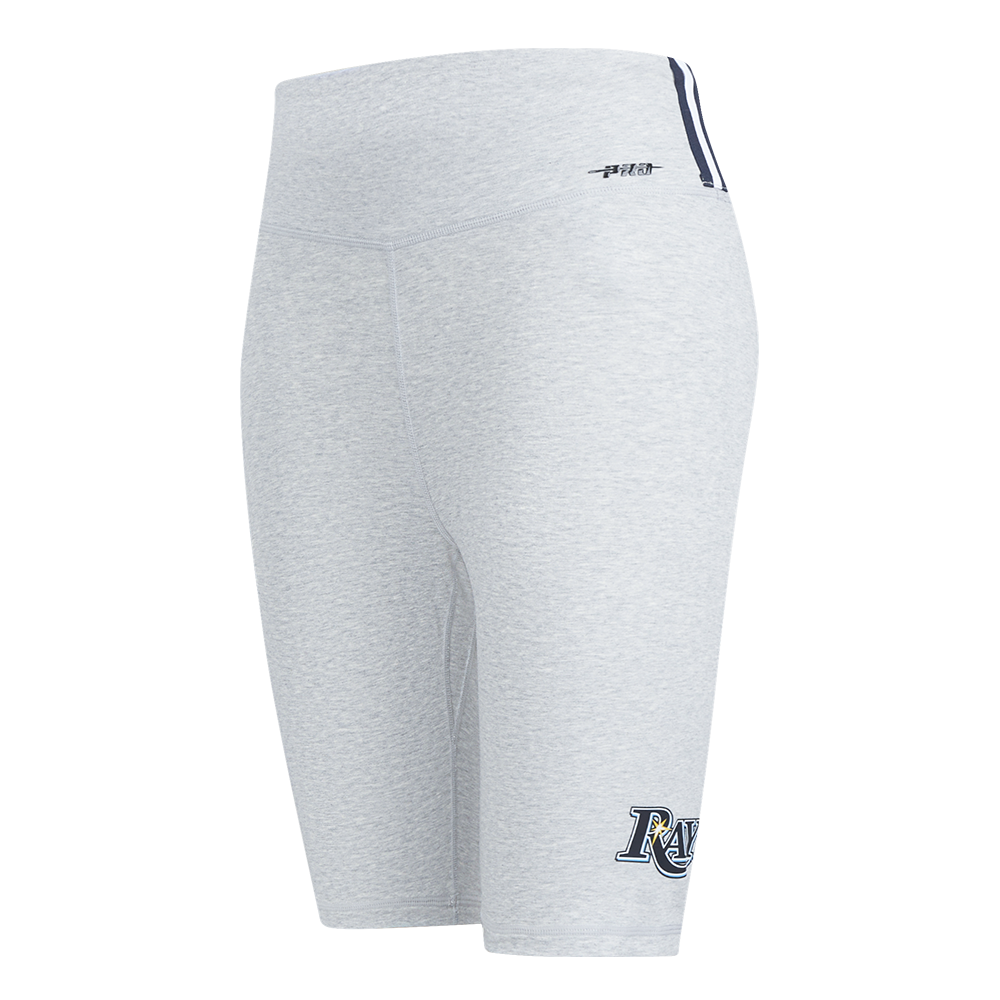 MLB TAMPA BAY RAYS CLASSIC WOMEN'S COTTON BIKE SHORT (HEATHER GREY)