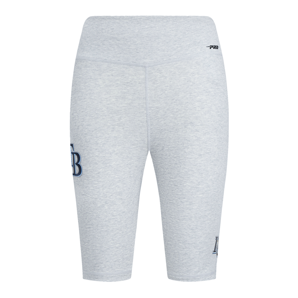 MLB TAMPA BAY RAYS CLASSIC WOMEN'S COTTON BIKE SHORT (HEATHER GREY)