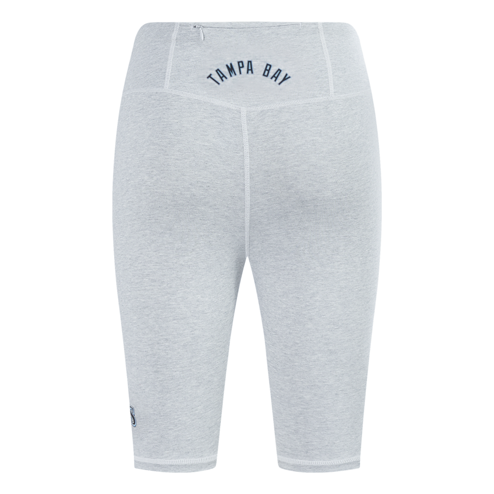 MLB TAMPA BAY RAYS CLASSIC WOMEN'S COTTON BIKE SHORT (HEATHER GREY)