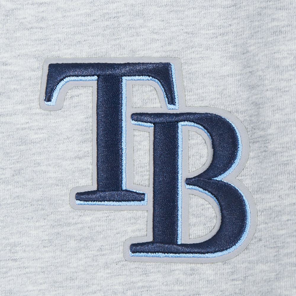 MLB TAMPA BAY RAYS CLASSIC WOMEN'S COTTON BIKE SHORT (HEATHER GREY)