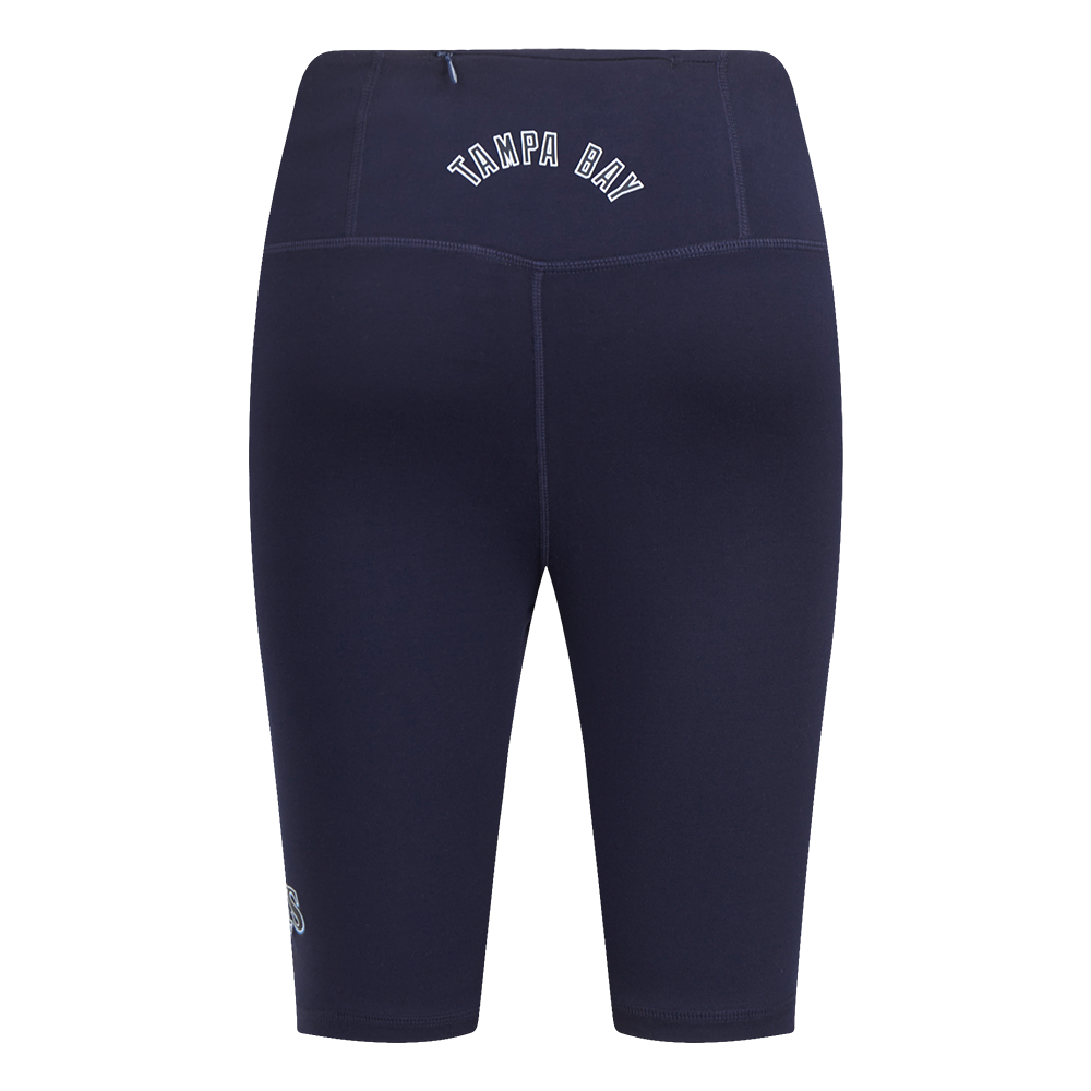 MLB TAMPA BAY RAYS CLASSIC WOMEN'S COTTON BIKE SHORT (MIDNIGHT NAVY)