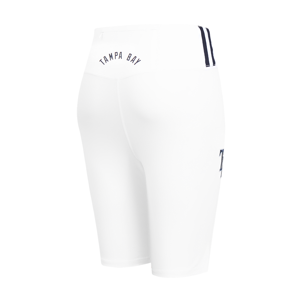 MLB TAMPA BAY RAYS CLASSIC WOMEN'S COTTON BIKE SHORT (WHITE)