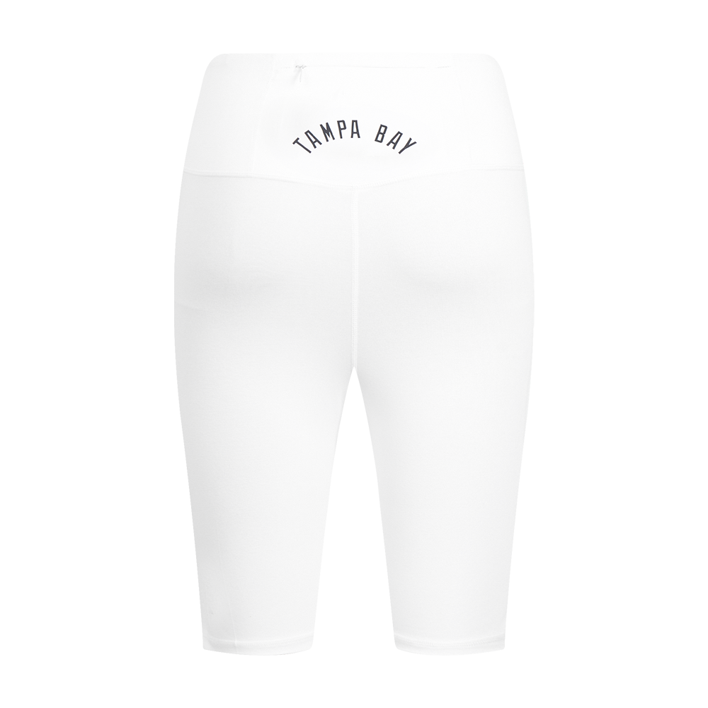 MLB TAMPA BAY RAYS CLASSIC WOMEN'S COTTON BIKE SHORT (WHITE)