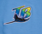 MLB TAMPA BAY RAYS RETRO CLASSIC LEGGING EN JERSEY POUR FEMME (BLEU UNIVERSITÉ)